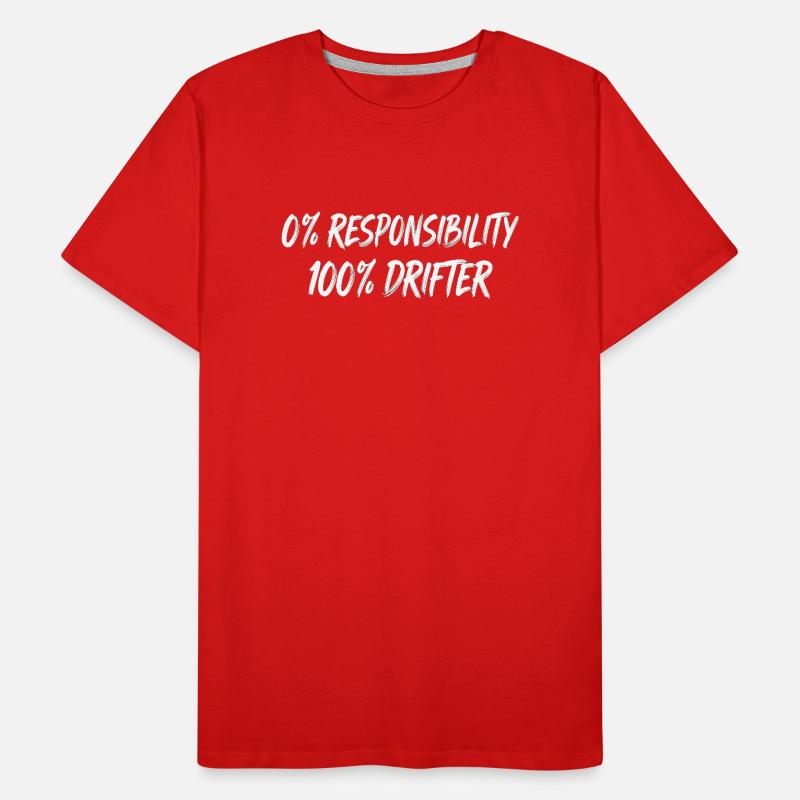 0 % Responsabilité 100 % Vagabond T-shirt bio Premium Homme