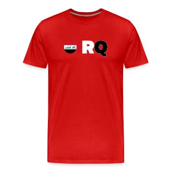 Irak - T-shirt bio Premium Homme - rouge - Devant - Damien (186cm)