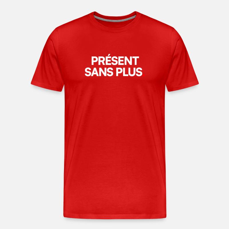 Présent sans plus - T-shirt bio Premium Homme - rouge