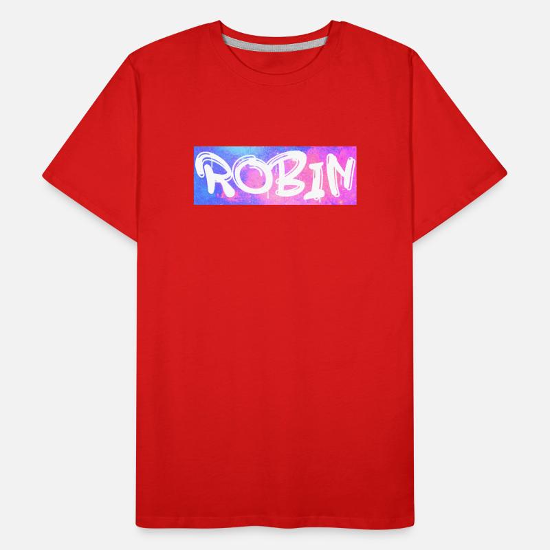 Robin Name Gift Gift Idea Galaxy Men's Premium Organic T-Shirt