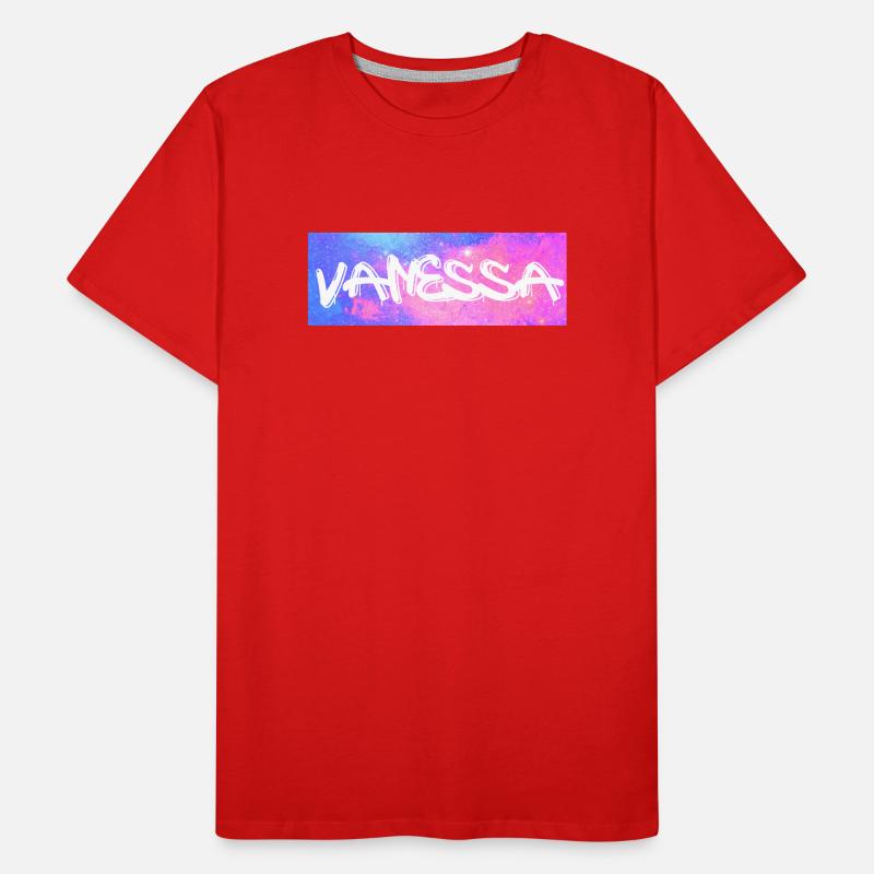 Vanessa Name Gift Gift Idea Galaxy Men's Premium Organic T-Shirt