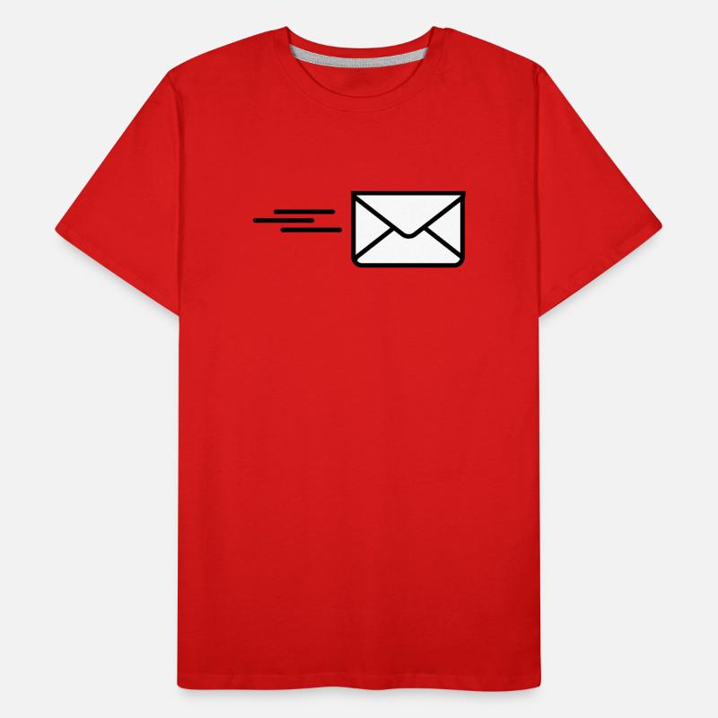 Envoyer une lettre de logo T-shirt bio Premium Homme