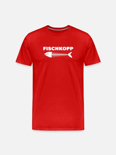 FISCHKOPP - Men's Premium Organic T-Shirt - red