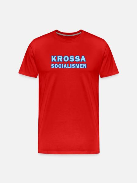 Crush Socialism Neon Text - Men's Premium Organic T-Shirt - red