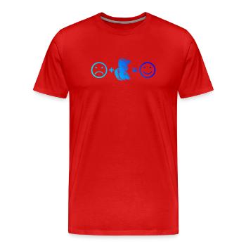 Cool motocross inspiration - Men's Premium Organic T-Shirt - red - Front - Damien (186cm)