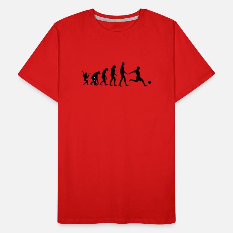 Évolution Footballeur : Dominez Depuis l'Origine T-shirt bio Premium Homme