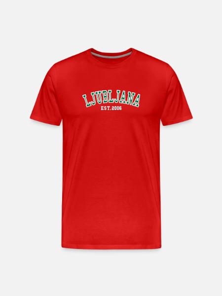 Ljubljana Est. 2006 - Men's Premium Organic T-Shirt - red