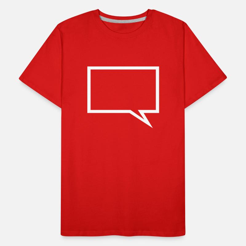 Speechbubble - Text Men's Premium Organic T-Shirt