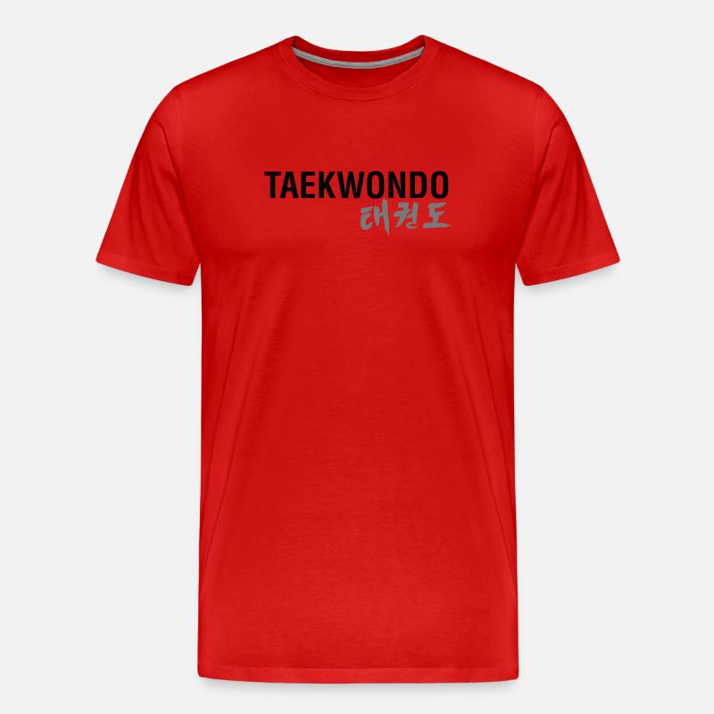 TAEKWONDO - Männer Premium Bio T-Shirt - Rot