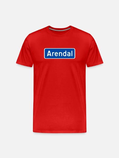 Arendal - Men's Premium Organic T-Shirt - red