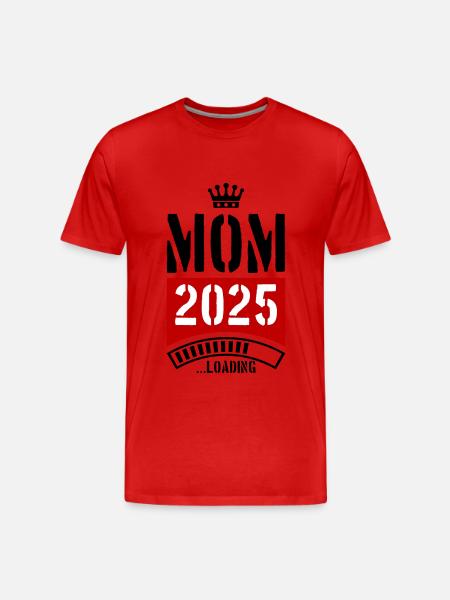 Mama 2025 Loading Mom - Men's Premium Organic T-Shirt - red