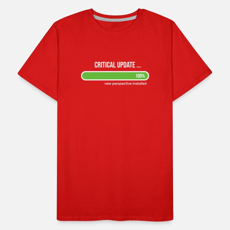Critical Update New Perspective Installed Men's Premium Organic T-Shirt