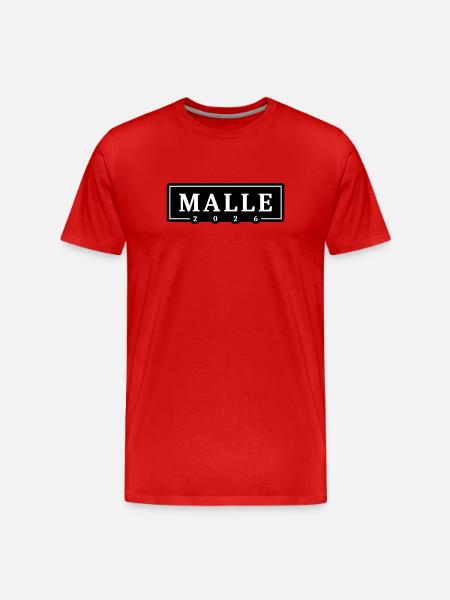 Malle 2026 Mallorca Holidays - Men's Premium Organic T-Shirt - red