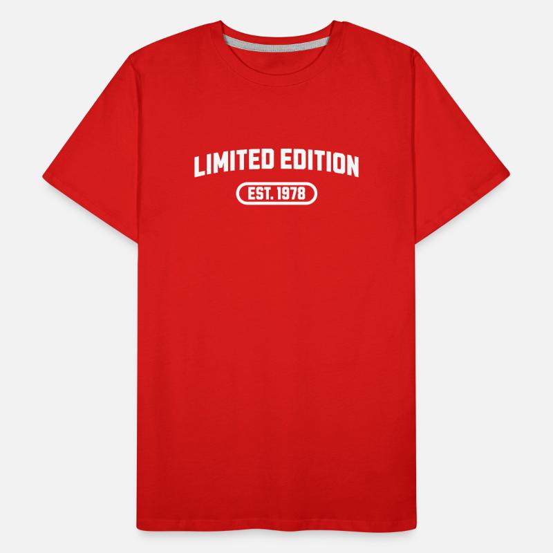 Limited Edition 1978 Geburtstag Männer Premium Bio T-Shirt