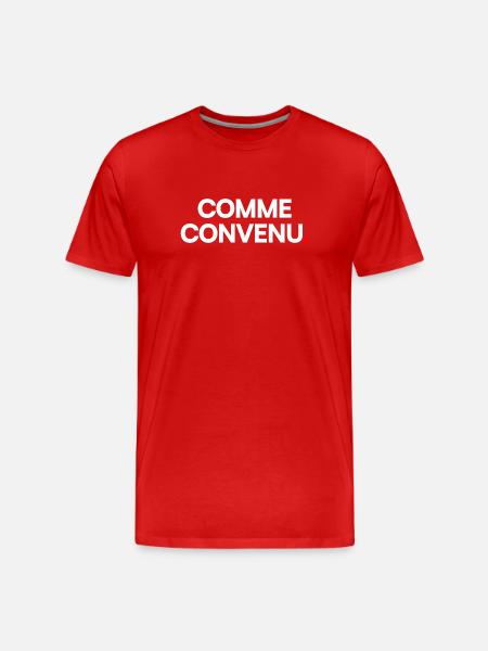 Comme convenu - T-shirt bio Premium Homme - rouge