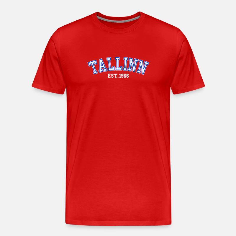 Tallinn gegründet 1966 - Männer Premium Bio T-Shirt - Rot
