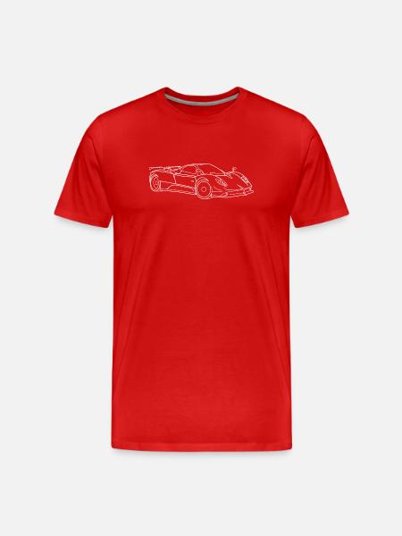 Pagani Zonda - Männer Premium Bio T-Shirt - Rot