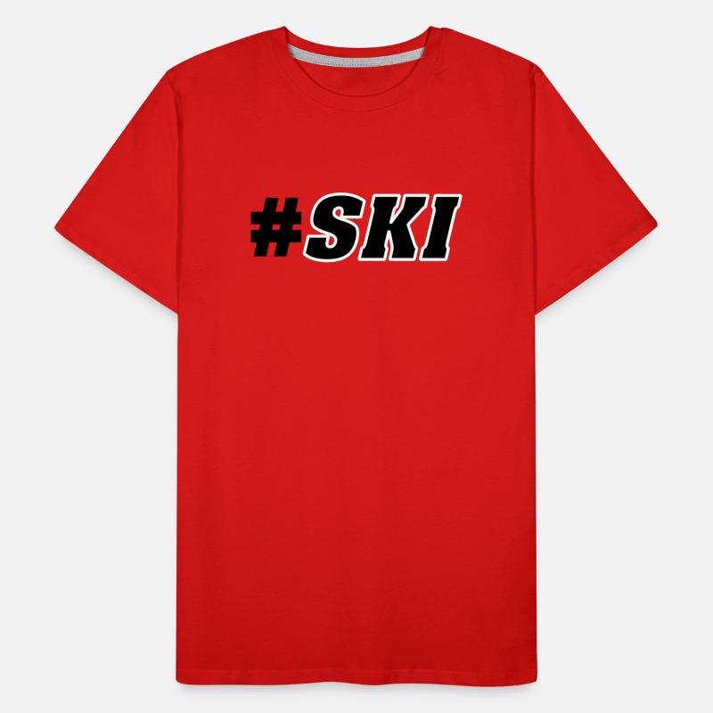 Ski slope Men's Premium Organic T-Shirt