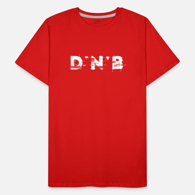 DnB design glitch, pour DJ EDM Techno House T-shirt bio Premium Homme