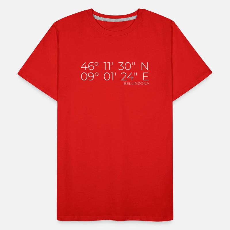 coordinates Bellinzona Men's Premium Organic T-Shirt