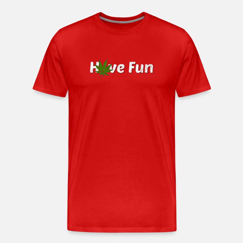 Have Fun - Männer Premium Bio T-Shirt - Rot