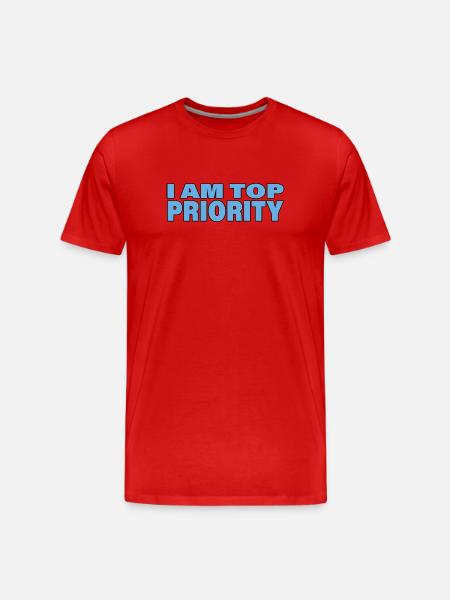 TOP PRIORITY - Men's Premium Organic T-Shirt - red