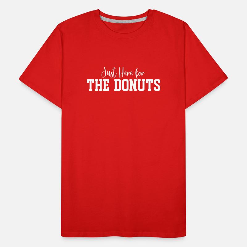 Just Here for The Donuts Men's Premium Organic T-Shirt