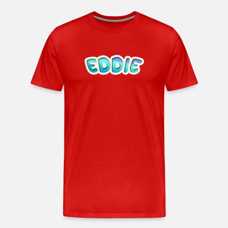 Beruf Eddie - Männer Premium Bio T-Shirt - Rot