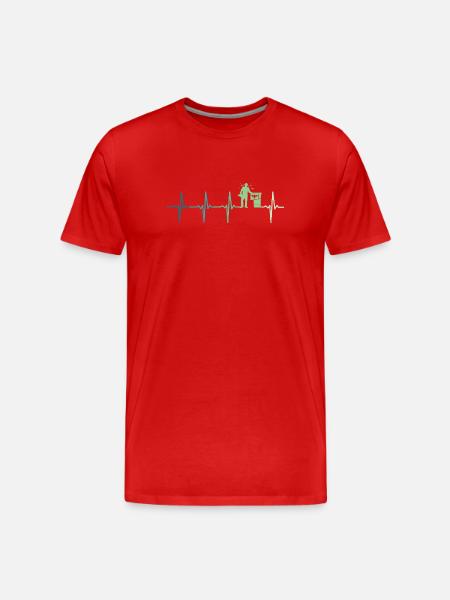Beekeeper Beekeeper's heartbeat - Men's Premium Organic T-Shirt - red