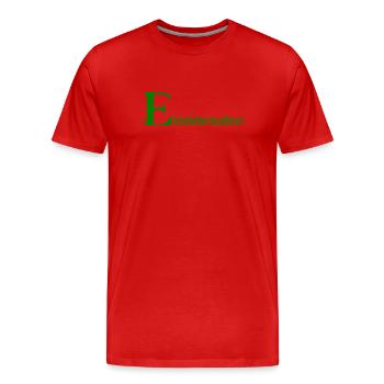 eichsfelderlandkind_buchstabe2026 - Männer Premium Bio T-Shirt - Rot - Vorne - Damien (186cm)