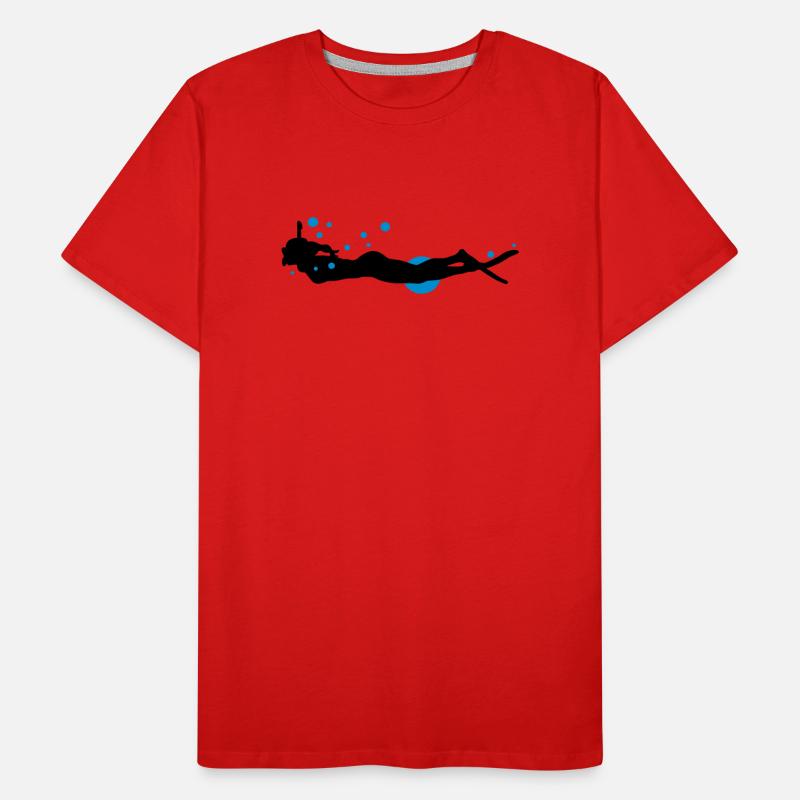 diver Men's Premium Organic T-Shirt