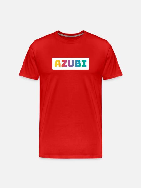 Azubi Tshirt coloured - Männer Premium Bio T-Shirt - Rot