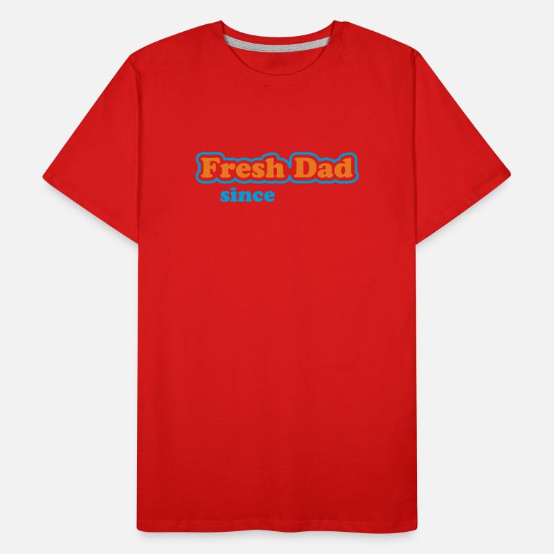 Fresh Dad Since – Déclaration colorée T-shirt bio Premium Homme