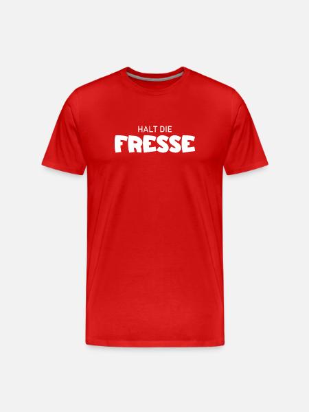 Shut Up - Cool Saying - Men's Premium Organic T-Shirt - red