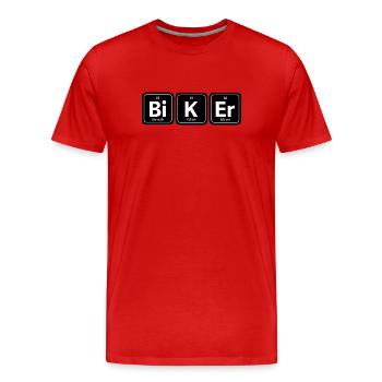 Bi K Er Biker - Männer Premium Bio T-Shirt - Rot - Vorne - Damien (186cm)