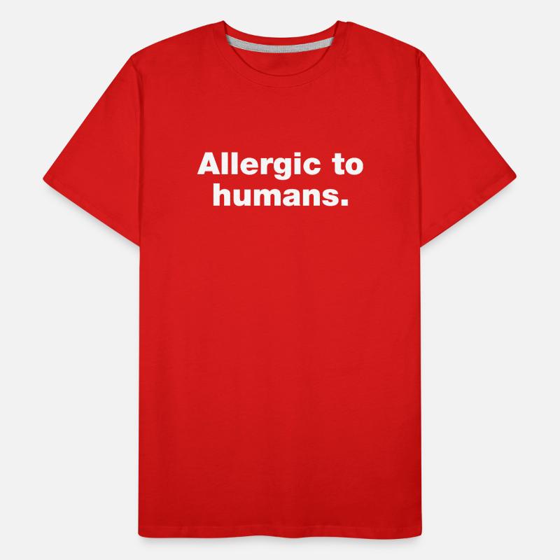 Allergisch gegen Menschen Männer Premium Bio T-Shirt
