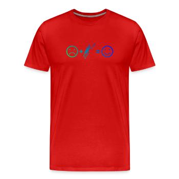 Idée cadeau pour un tennis avec tennis - T-shirt bio Premium Homme - rouge - Devant - Damien (186cm)