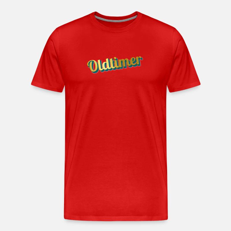 oldtimer - Männer Premium Bio T-Shirt - Rot