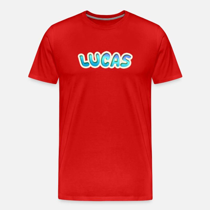 Lucas as a profession - Men's Premium Organic T-Shirt - red