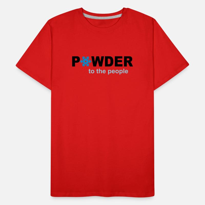 Schnee Männer Premium Bio T-Shirt