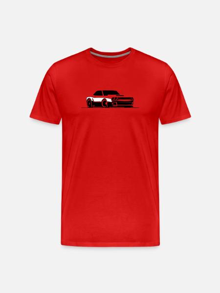 Challenger SRT Hellcat - T-shirt bio Premium Homme - rouge