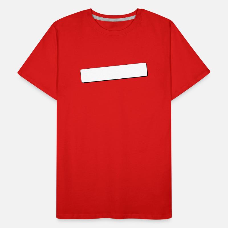 Coins arrondis du champ d’écriture | Ombre | Graphiques vectoriels T-shirt bio Premium Homme