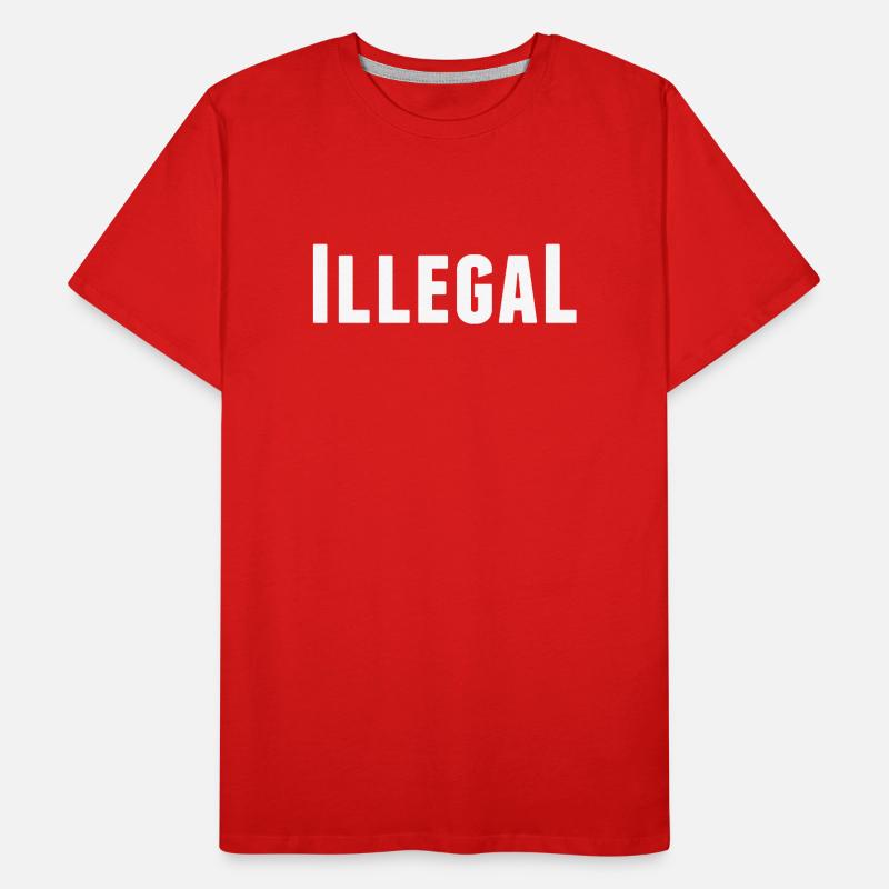 illégalement illégal illégal T-shirt bio Premium Homme
