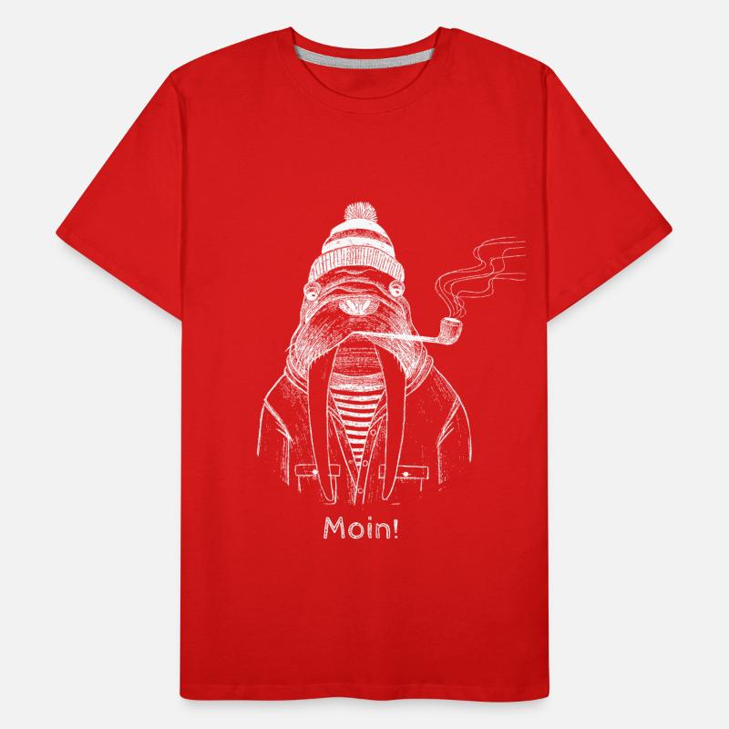 Moin Käpt‘n! Männer Premium Bio T-Shirt
