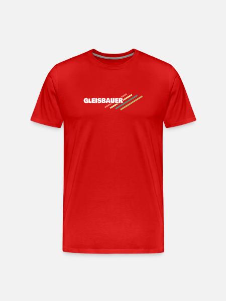 Workplace Track Builder - Men's Premium Organic T-Shirt - red
