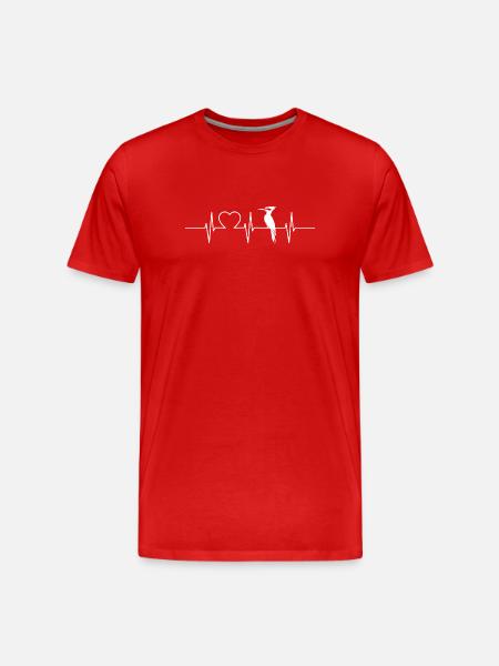 Spechte Specht - Männer Premium Bio T-Shirt - Rot