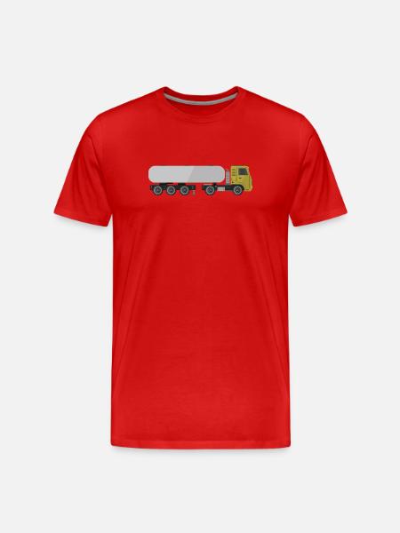 Tanklaster - Männer Premium Bio T-Shirt - Rot
