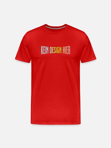 No Design Here Funny Statement Shirt - Men's Premium Organic T-Shirt - red