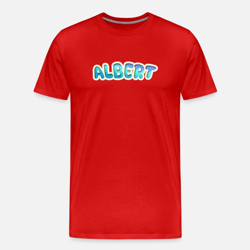 Albert als Beruf - Männer Premium Bio T-Shirt - Rot