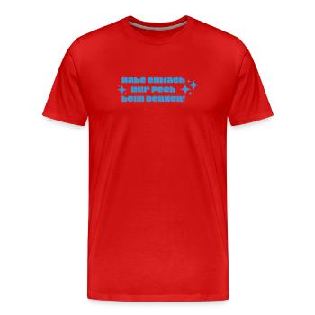 Einfach nur Pech... - Männer Premium Bio T-Shirt - Rot - Vorne - Damien (186cm)